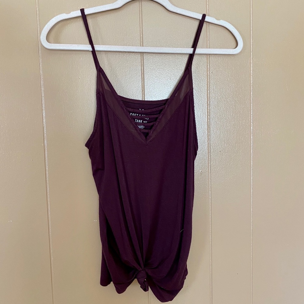 Maroon (purplish) soft and sexy AE tank
